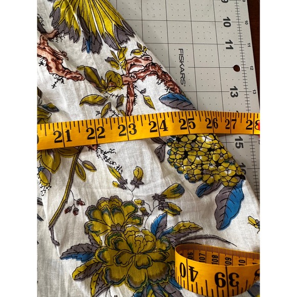 Kaantha Karma NWOT Size Sm-Medium Block Print Bird Floral Midi Dress - Picture 7 of 9